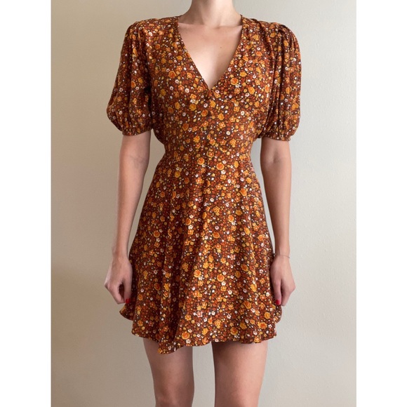 long sleeve mini bubble dress Long-Sleeve Bubble Hem Mini Dress in Mauve - 2